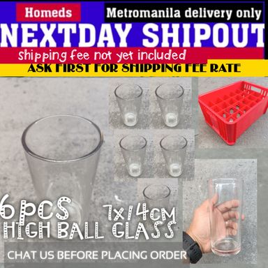 6pcs High ball glasses