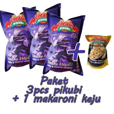 Paket 3 pcs Pikubi + 1 makaroni keju 50 g