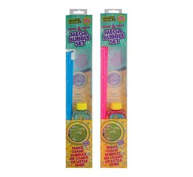 BUBBLE MEGA WAND WITH SOLUTION (1 PIECE)