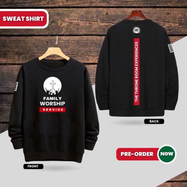 Black Sweatshirt with Red Banner