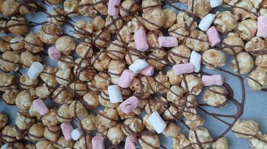 Rocky Road Caramel Popcorn