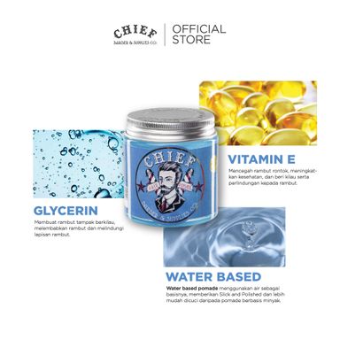 CHIEF Blue 4,2oz | 120gr - Pomade Water Based 