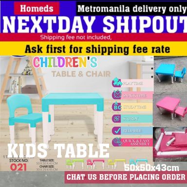 NK kids table and chairs set