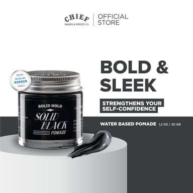 CHIEF Solid Black Mini Travel Pack 1,2oz | 30gr - Pomade Water Based 