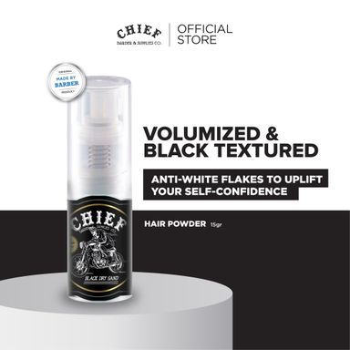 CHIEF Black Hair Powder 15gr - Texturizing Black Dry Sand