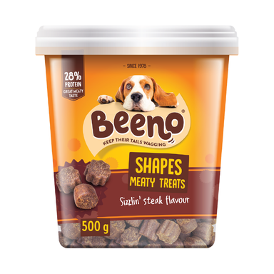 BEENO SHAPES M/TREATS SIZZLIN' STEAK 500G