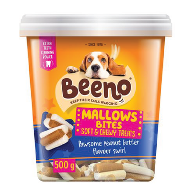 BEENO MALLOW BITES PEANUT BUTTER 500G