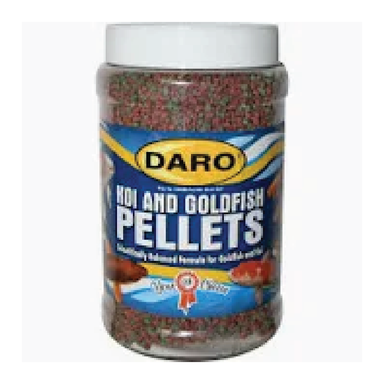 DARO KOI AND GOLDFISH PELLETS BOTTLE 500G SMALL 1MM