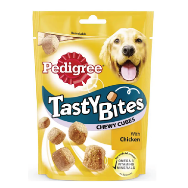 PEDIGREE TASTY PUPPY MINI CHEWS W/CHICK 125G 