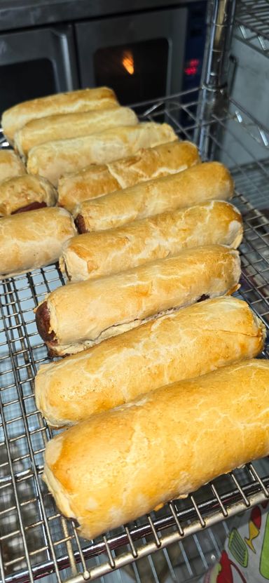 Gluten free sausage and cream cheese rolls