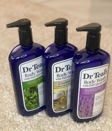 Dr Teal's assorted body washes