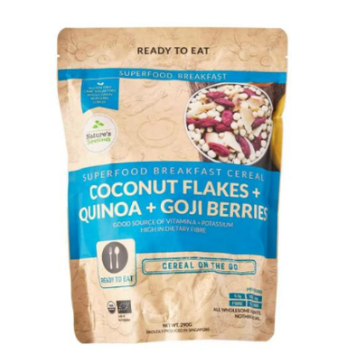 Organic Coconut Flakes – Quinoa – Goji Berries Cereal Mix (290 g)