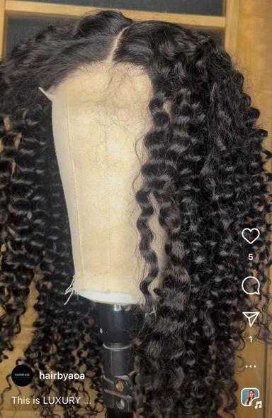 Sunset Black waves wig 