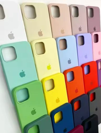 Capas de silicone originais para Apple iPhone, capas oficiais para iPhone 15, 11, 14, 13, 12 Pro Max, 13, 11, 15, 12 Pro, 7, 8, SE, 2020