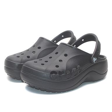 Preorder | Baya Platform Crocs - Black