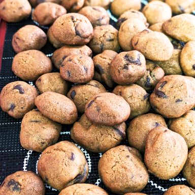 Bite-sized Chocolate Chip Cookies