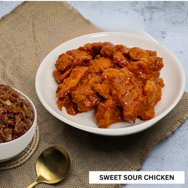 SWEET SOUR CHICKEN WITH BROWN RICE