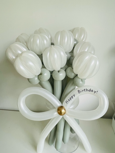 Balloon Flower Stalk Bouquet_tulip 10 stalks