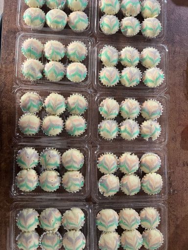 Mini Nutella Blossoms  (fluffy steam cake) 6pcs 