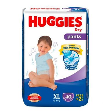 HUGGIES DRY PANTS SJP XL40 TP 1X2X40'S