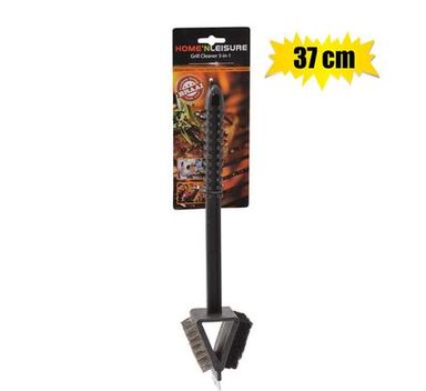 BRAAI GRILL-CLEANER 37cm 3-IN-1 