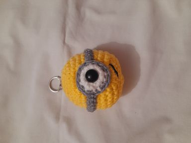 Minions crochet keychain