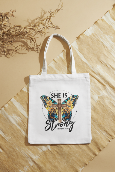 She is strong - Tote bag