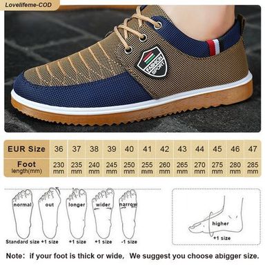 Fashion Chaussures décontractées pour hommes, chaussures de sport de grande taille 39-47 - Brun (Pointure disponible 39,40,41,46 et 47)