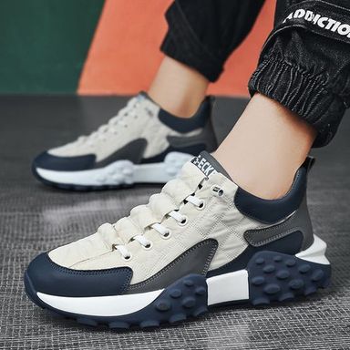 WETIKE Baskets Décontractées Tendance Pour Hommes En Extérieur - Blanc (Pointure disponible 39,40,41,42,43,44 et 45)