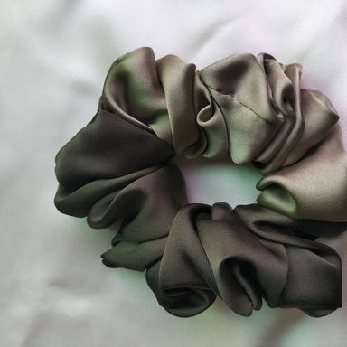 Plain silk scrunchies 