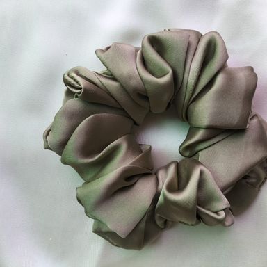 Plain silk scrunchies 