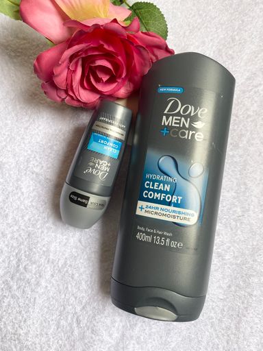 Dove men body wash and roll on