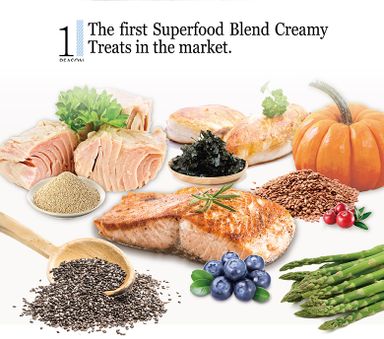 Natural Kitty Creamy Treats SUPERFOOD BLEND - Tuna, Salmon + Cranberry