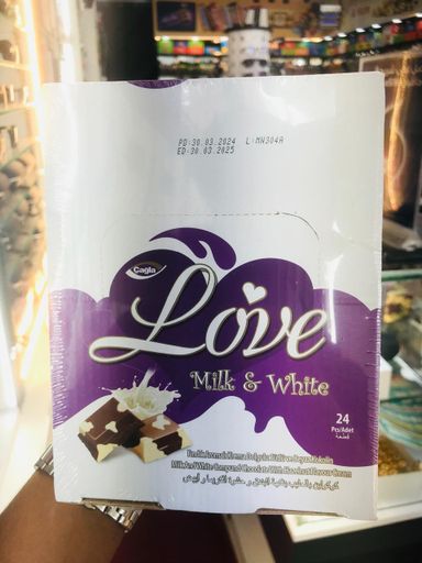 LOVE MILK&WHITE (500GM=24PCS)