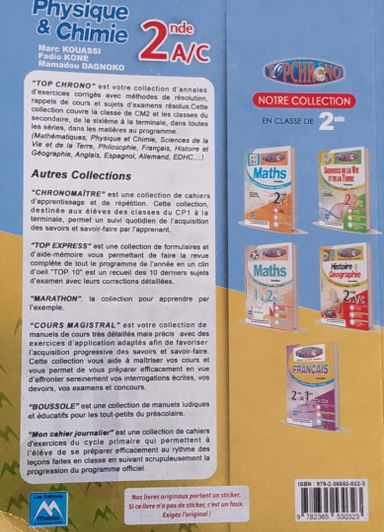 TOP CHRONO MATHEMATIQUE 2nd A/C (Editions Matrice)