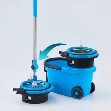 Magic flat mop and bucket hand free 360° Degree head self cleaner