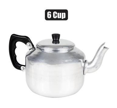 TEAPOT ALUMINIUM 6-CUP