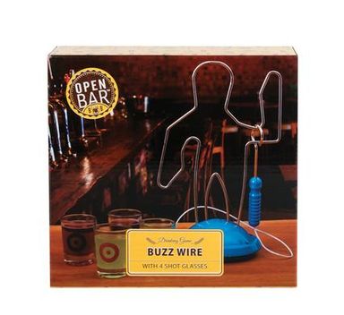 DRINKING GAME BUZZ WIRE + 4 GLASSES