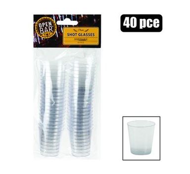 SHOT-GLASS PL DISPOSABLE 40 PIECES 30ML