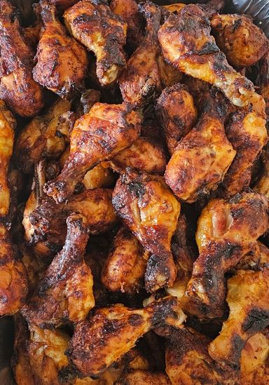 Grilled chicken drumsticks 