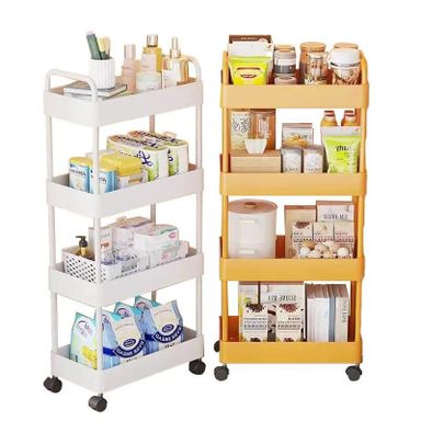 Trolley shelf multi-level kitchen floor mobile 