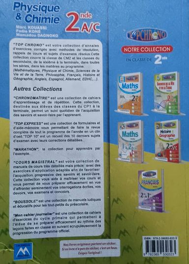 TOP CHRONO PHYSIQUE-CHIMIE 2nd A/C (Editions Matrice)