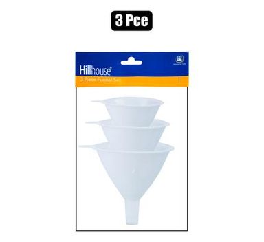 KITCHEN-GADGET FUNNELS 3 PIECES WHT HILLHOUSE