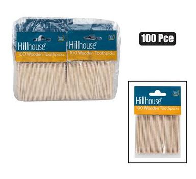 TOOTHPICKS WOODEN 100 PIECE PARTY HILLHOUSE