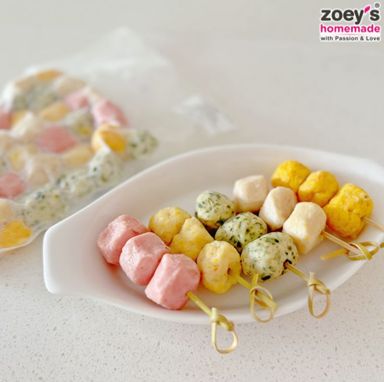 Zoey Rainbow Chicken Meatballs (±300g)