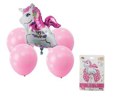 BALLOON BOUQUET HAPPY BIRTHDAY - UNICORN