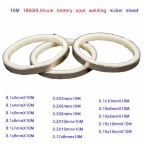 10M x 5mm x 0.2 Nickel Strip for DIY Lithium Batteries