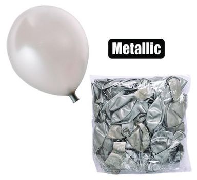 BALLOONS HELIUM METALLIC SILVER 