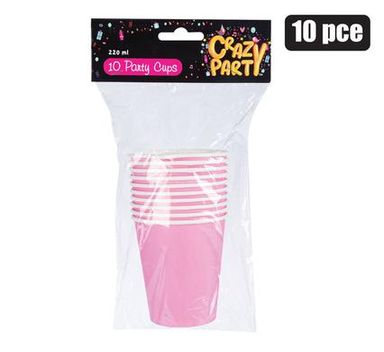 PARTY CUPS PINK 10 PIECES