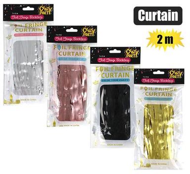 PARTY TINSEL BACKDROP CURTAIN 1x2m